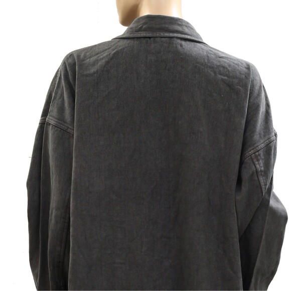 Free People We The Free Madison City Denim Jacket Top Oversized XL New 285605 - Picture 9 of 10